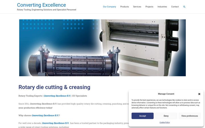 Kuvakaappaus sivustosta converting-excellence.nl
