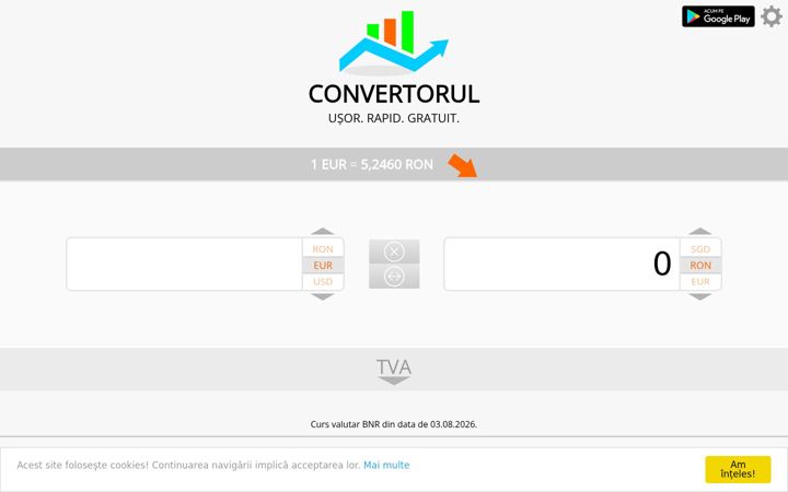 Screenshot of convertorul.ro