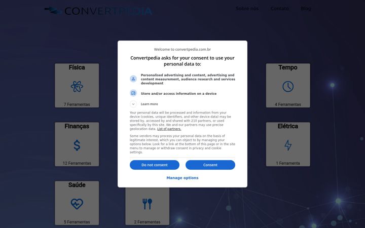 Screenshot of convertpedia.com.br