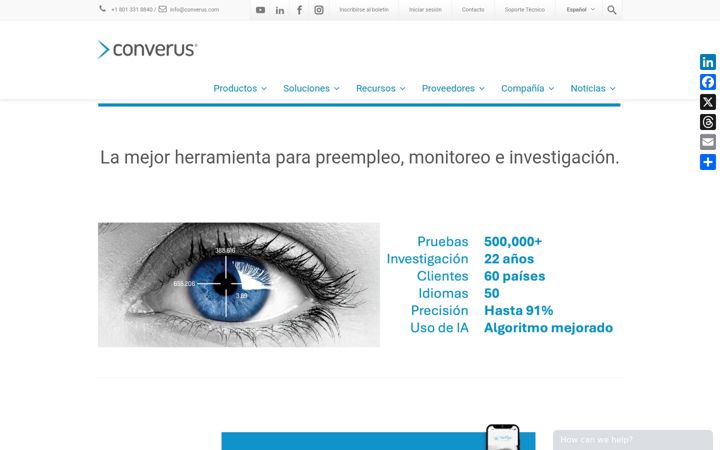 Screenshot of converus.es