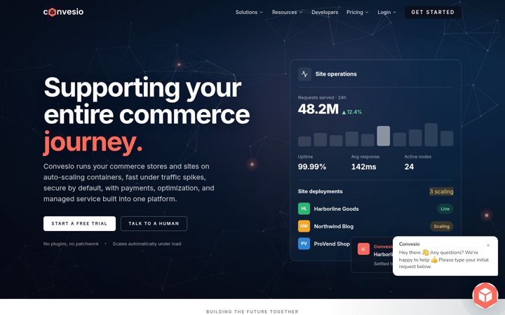 Screenshot of convesio.com