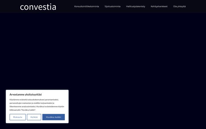 Screenshot of convestia.fi