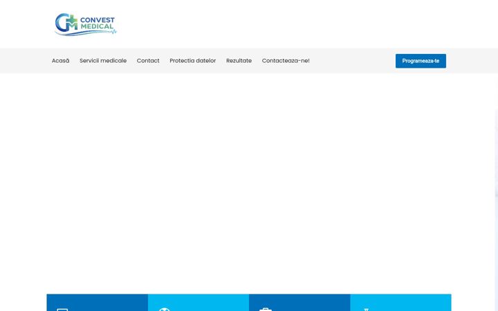Screenshot of convestmedical.ro