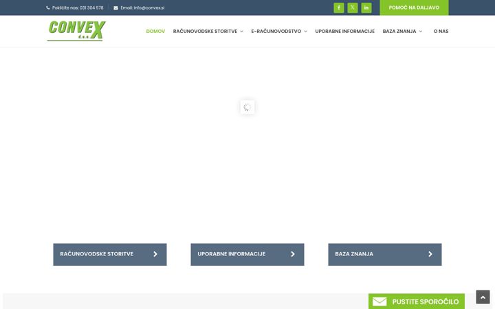 Screenshot di convex.si