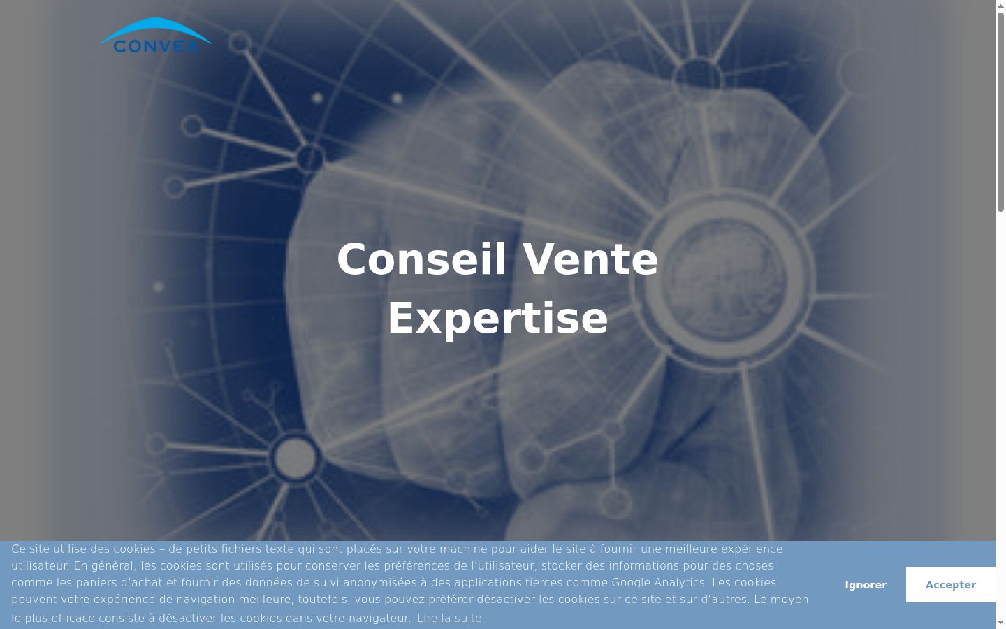 Captura de pantalla del banner de consentimiento mostrado antes de cualquier interacción
