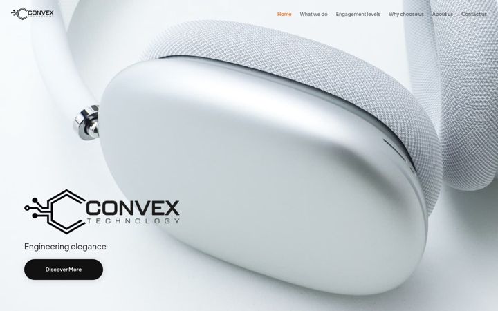 Screenshot van convextechnology.co.uk