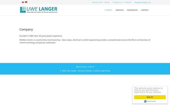 Screenshot of convexx.de