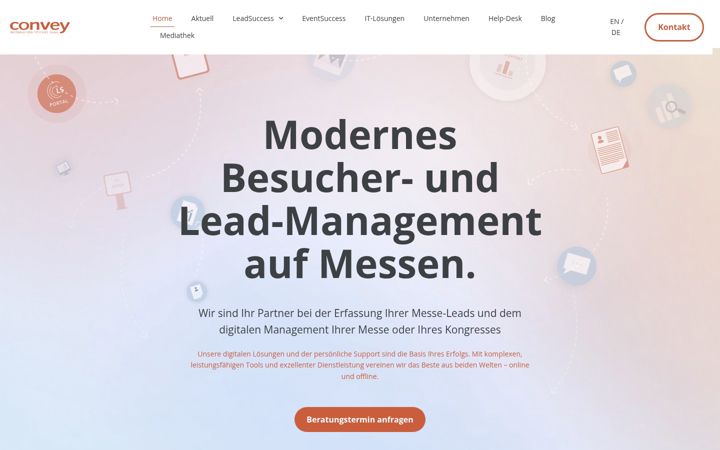 Screenshot of convey.de