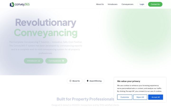 Screenshot of convey365.com