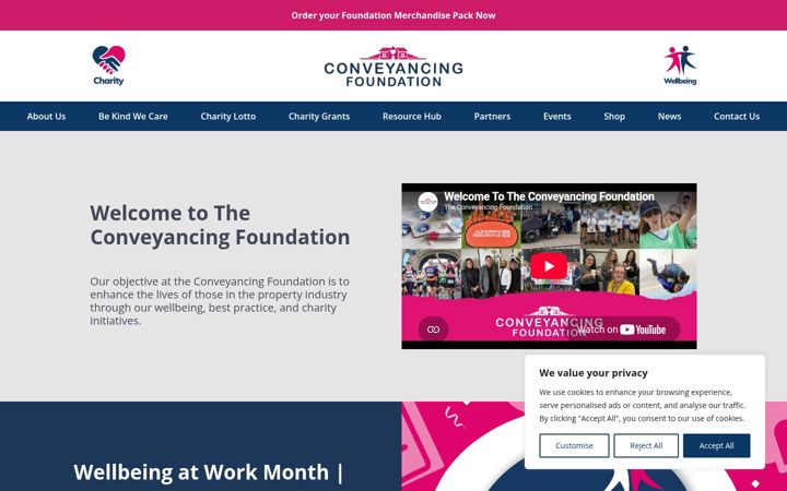 Screenshot van conveyancingfoundation.org.uk