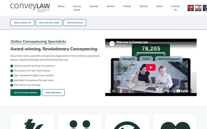 Screenshot of conveylaw.com