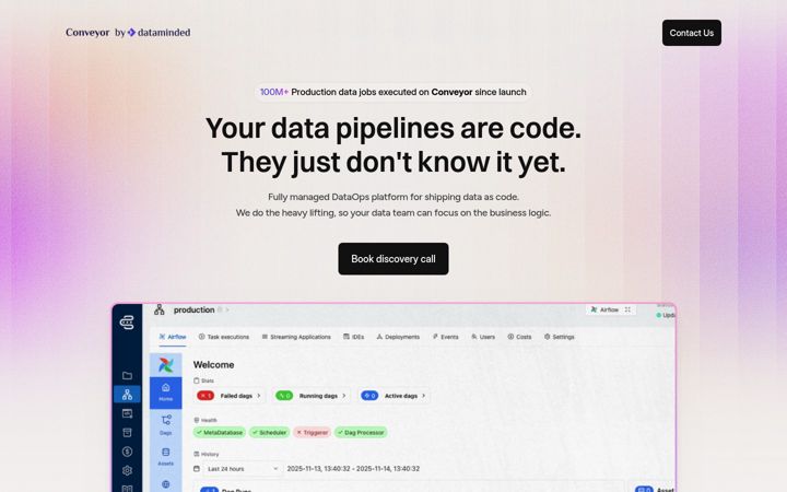 Screenshot of conveyordata.com