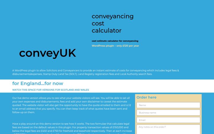 Screenshot of conveyuk.com