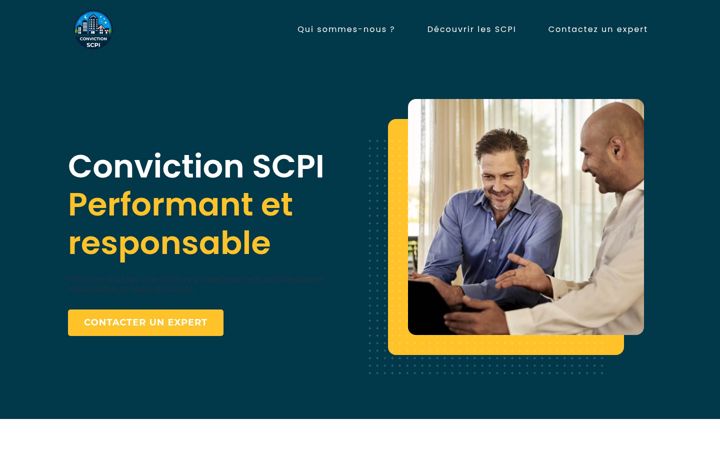 Screenshot of conviction-scpi.fr
