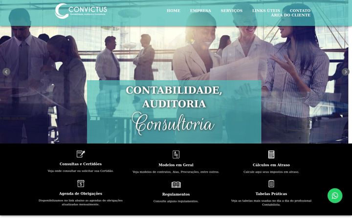 Screenshot von convictus.cnt.br