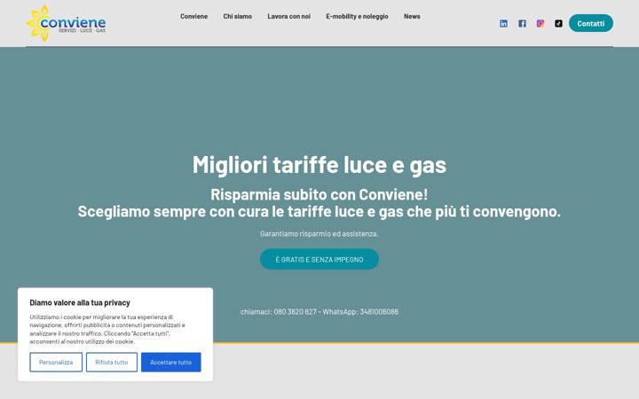 Screenshot of convieneitalia.it