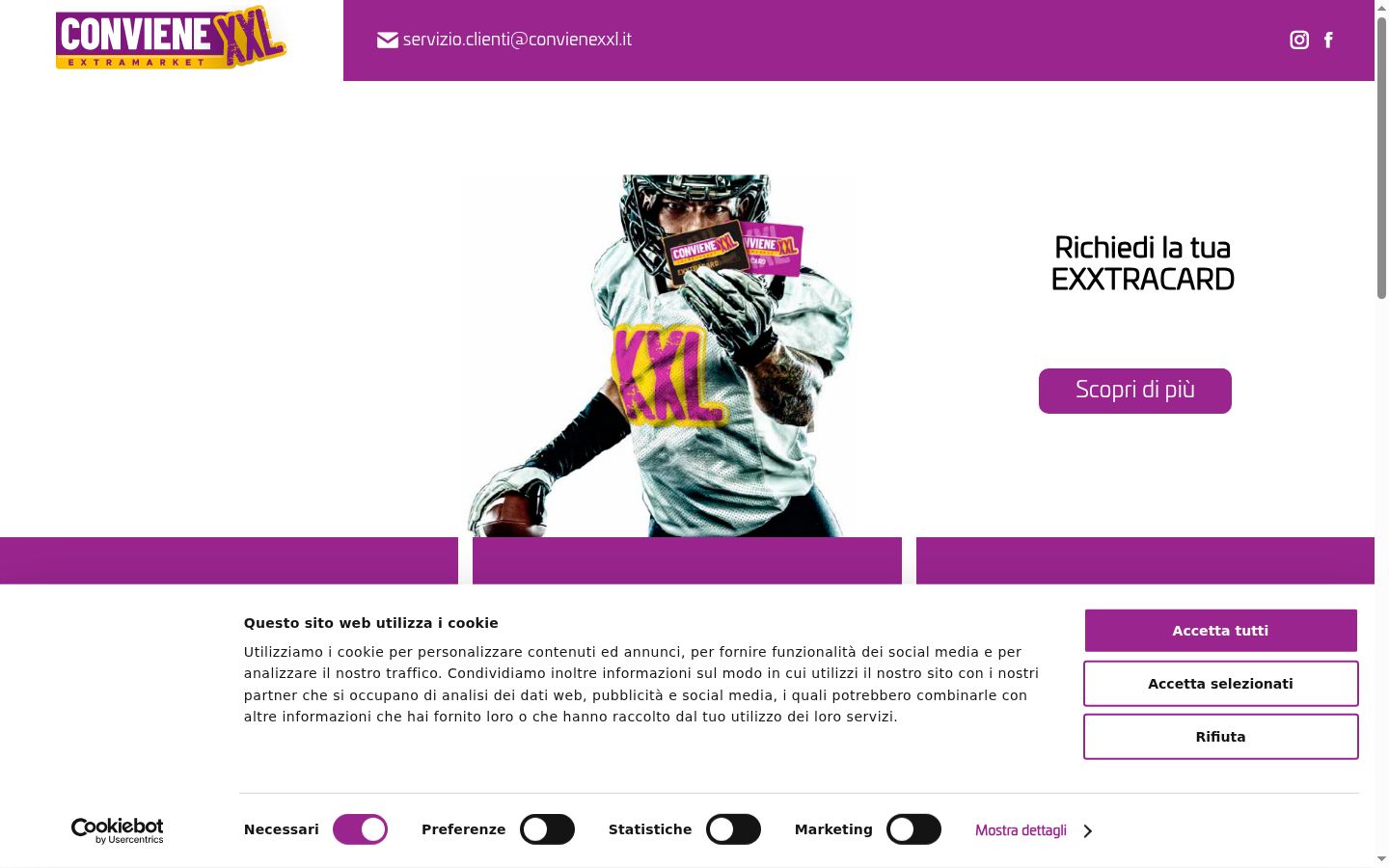 Captura de ecrã do banner de consentimento apresentado antes de qualquer interação