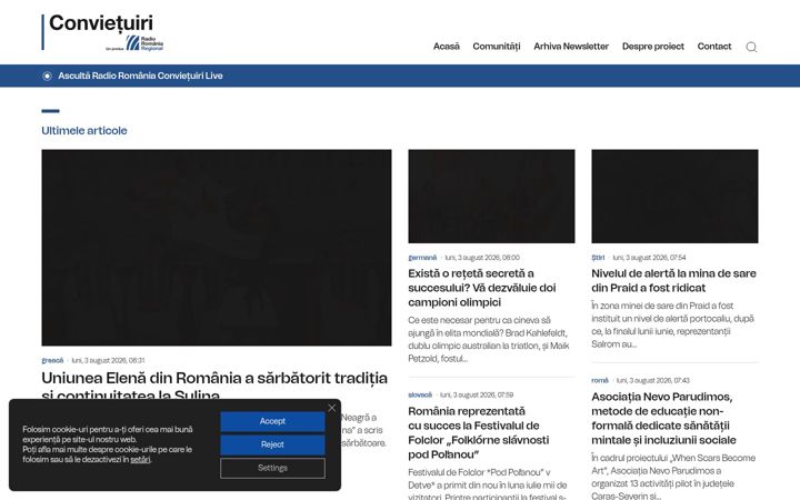 Screenshot of convietuiri.ro