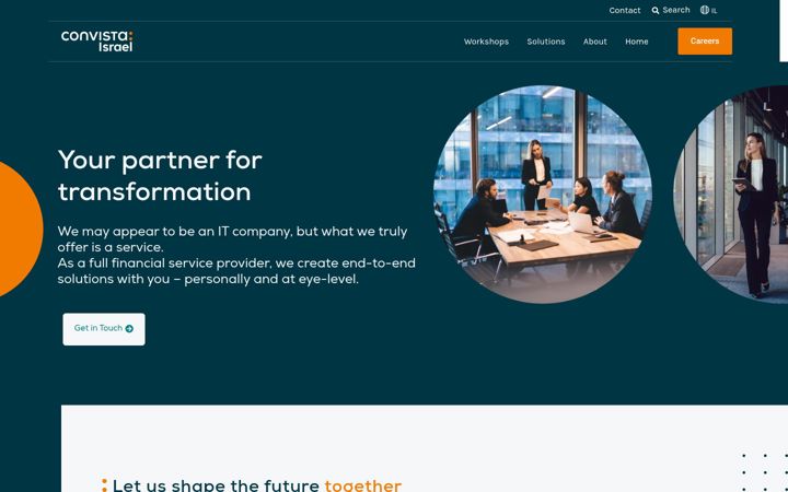 Screenshot of convista-israel.com