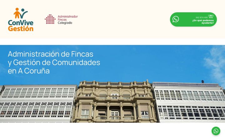Screenshot of convivegestion.com