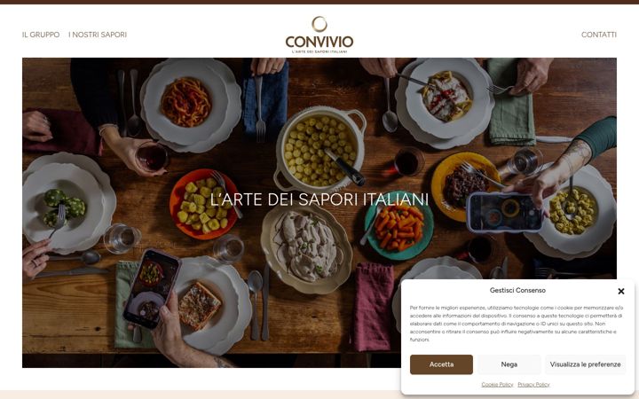 Screenshot of convivio-food.it