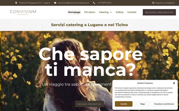 Screenshot of conviviumcatering.ch