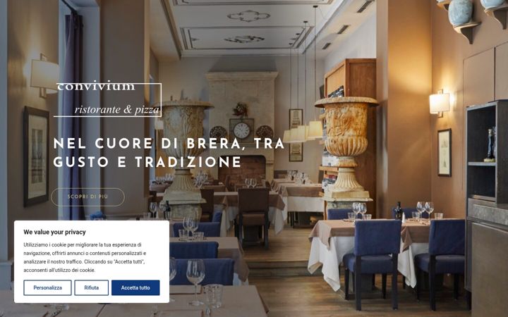 Screenshot of conviviumristorante.it