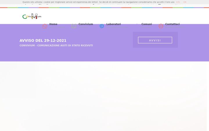Screenshot of conviviumsrl.it