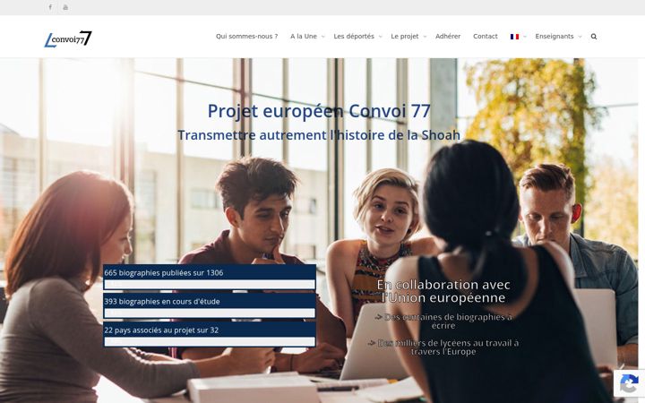 Screenshot of convoi77.org