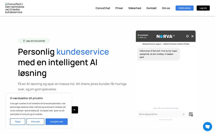 Screenshot of convotech.dk