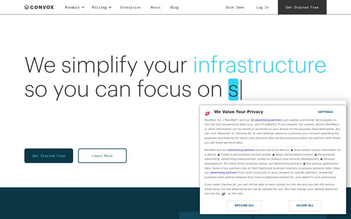 Screenshot of convox.com