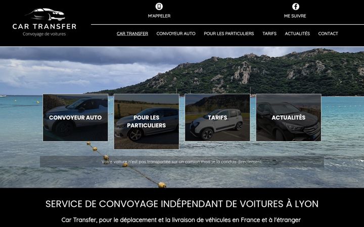 Screenshot of convoyeur-voiture.fr