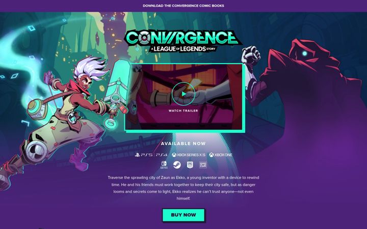 Screenshot of convrgencegame.com