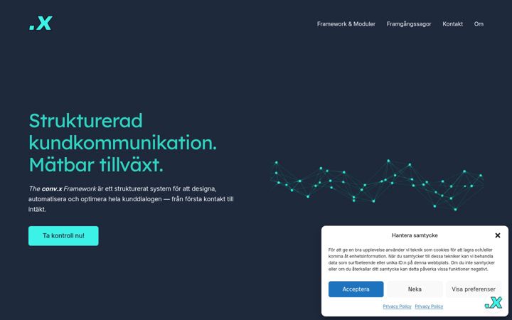 Screenshot of convx.se