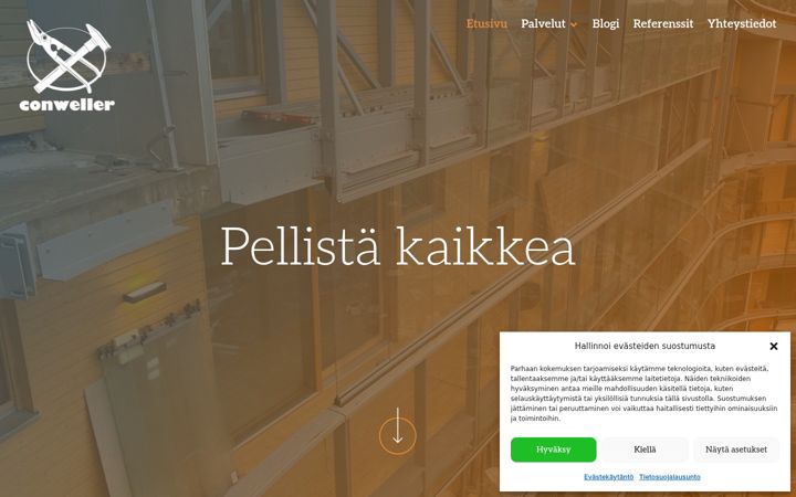 Screenshot of conweller.fi