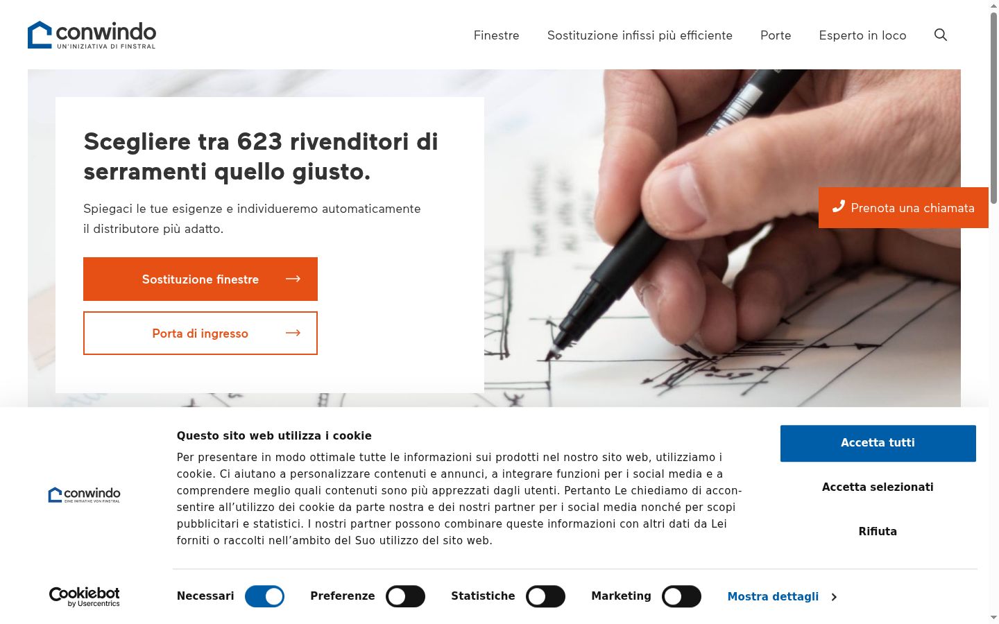 Screenshot tal-banner tal-kunsens muri qabel kwalunkwe interazzjoni
