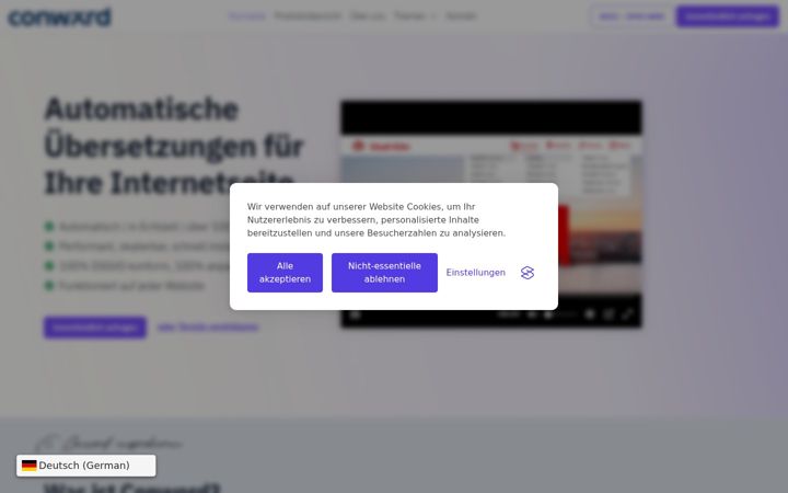 Snímek obrazovky conword.io