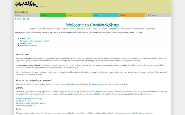 Screenshot stránky conworkshop.com