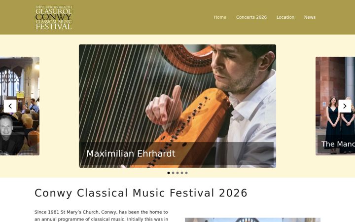 Screenshot di conwyclassicalmusic.co.uk