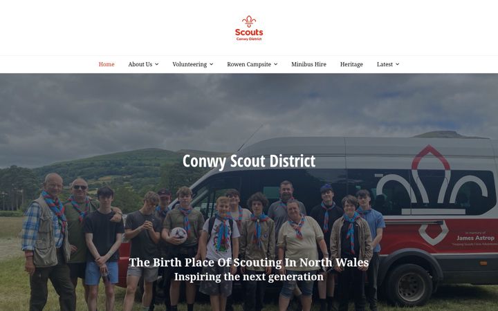 Screenshot di conwyscoutsassociation.org.uk