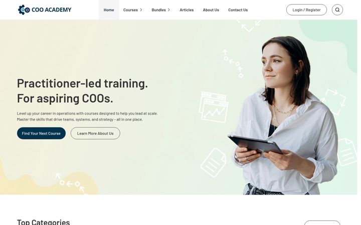 Screenshot di coo-academy.co.uk