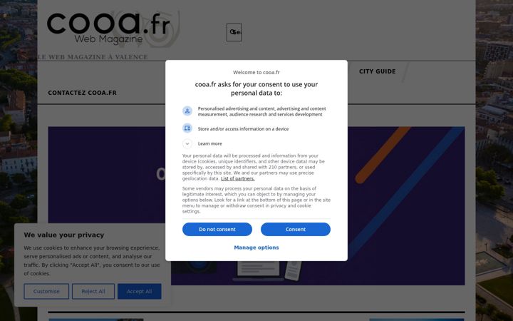 Screenshot of cooa.fr