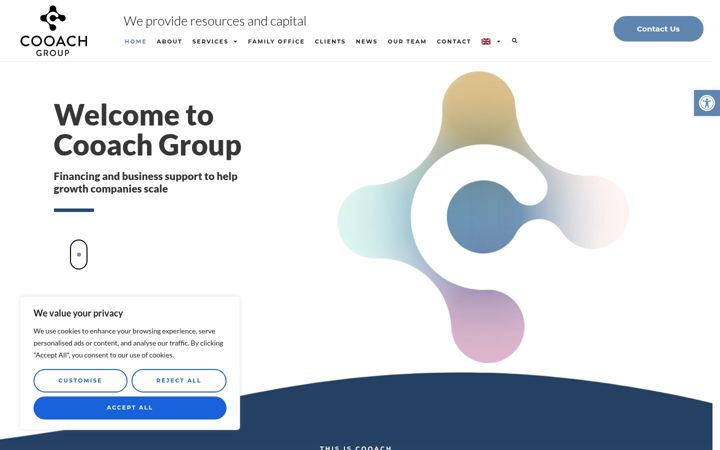 Екранна снимка на cooach.io