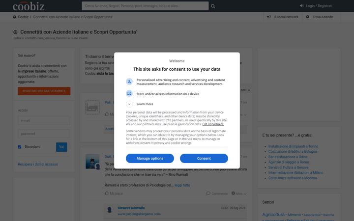 Screenshot of coobiz.it