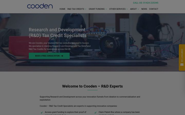 Screenshot di coodentaxconsulting.co.uk