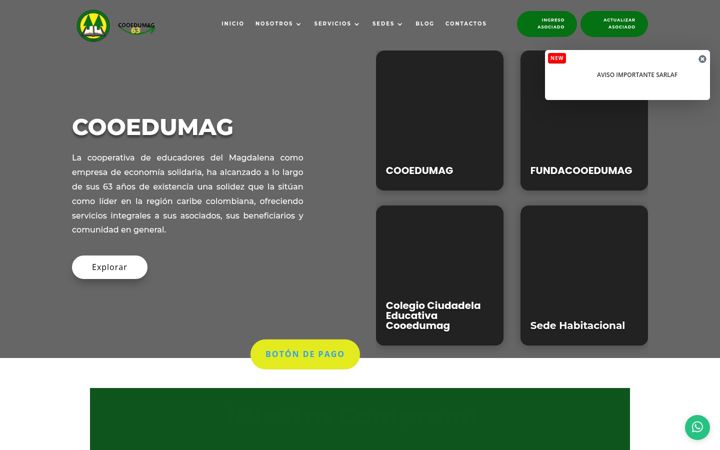 Screenshot of cooedumag.coop