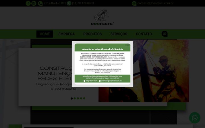 Screenshot von coofeste.com.br