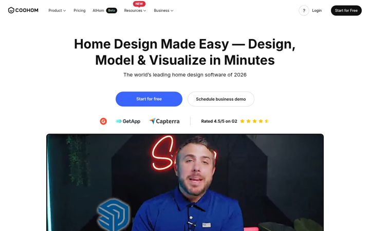Screenshot di coohom.com