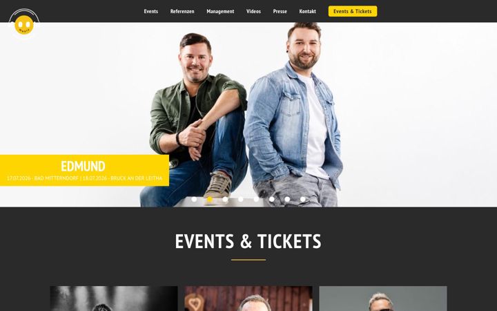 Screenshot of cook-music.at