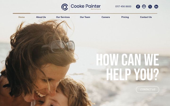 Captura de ecrã de cookepainter.co.uk
